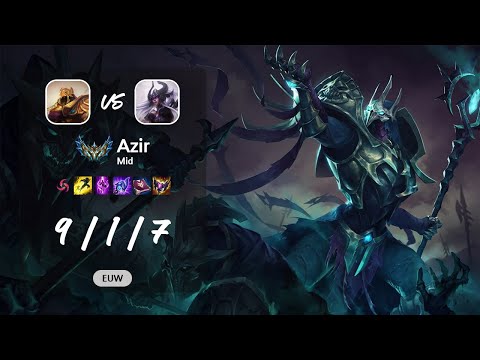 Azir Mid vs Syndra - EUW Challenger Patch 13.12