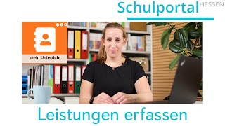 Schulportal Hessen für Lehrende - Mein Unterricht - Leistungen erfasse