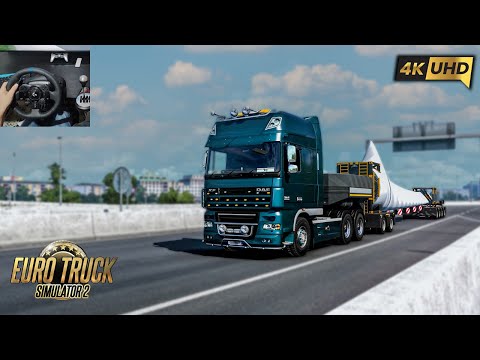 ⁴ᴷ⁶⁰ ETS2 | Daf XF 105 | 510 HP | Realistic V8 Sound| Wind Turbine Blade (34.5) | 4K60 FPS Gameplay