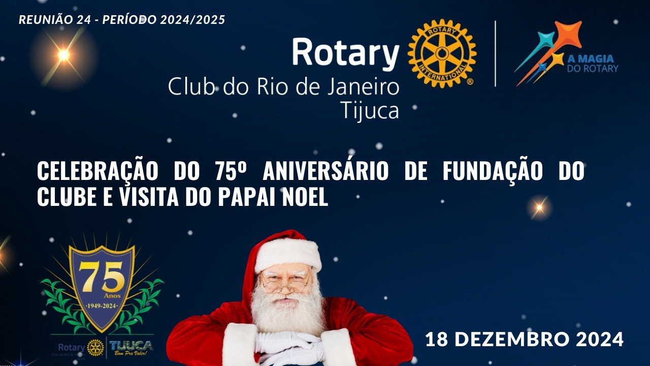 24ª Reunião do período 2024/25 - Rotary Clube Rio de Janeiro Tijuca Distrito 4571