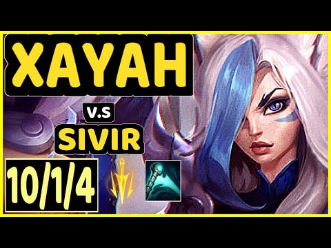 NEON (XAYAH) vs SIVIR - 10/1/4 KDA BOTTOM ADC CHALLENGER GAMEPLAY - EUW