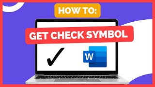 ✓ How To Get Check Mark Or Tick Symbol In Word | MACBOOK & WINDOWS | PC | 2023