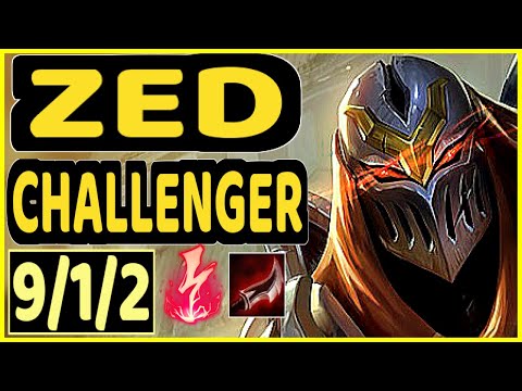 XIOH (ZED) vs ANIVIA - 9/1/2 KDA MID CHALLENGER GAMEPLAY - EUW