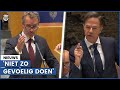 Rutte na sneer Van Haga: 'Niet zo happen'