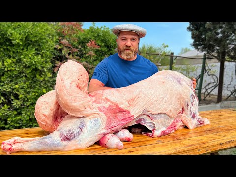 12-Hour Slow-Cooked Azerbaijani Lamb! 🐑🔥 Ancient Recipe with Unforgettable Flavor