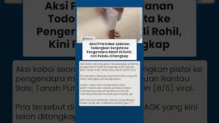 Aksi Pria Koboi Jalanan Todongkan Senjata ke Pengendara Mobil di Rokan Hilir, Kini Pelaku Ditangkap