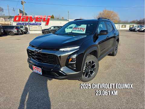 2025 Chevrolet Equinox AWD ACTIV in Black for sale at Davey Auto Sales Oshawa South in Oshawa, ON