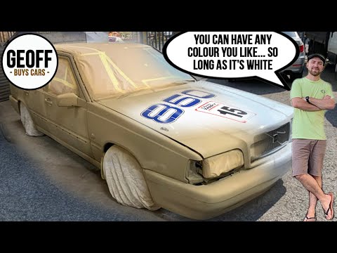 Volvo 850 BTCC Part 4 - Painting the Volvo 850 from Red to White from Primer to Finish