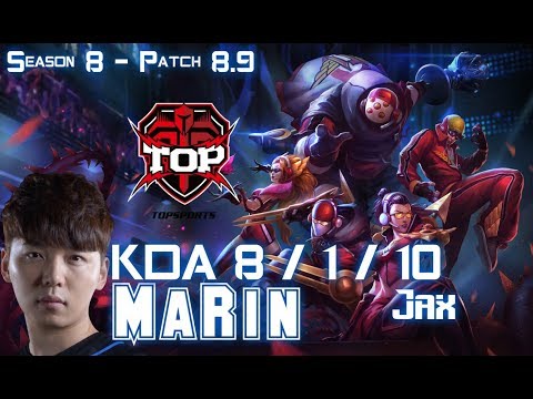 TOP MaRin JAX vs TRINDAMERE Top - Patch 8.9 KR Ranked