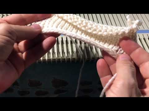 Mock Crochet Cast-on Brother KX 350 Knitting Machine LK 150