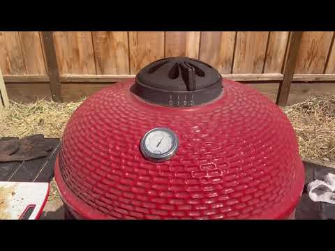 Costco Louisiana 24” Kamado: Reverse Sear Tri Tip with a Modified Weber Searing Grate