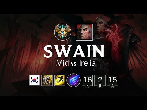 Swain Mid vs Irelia - KR Challenger Patch 8.13