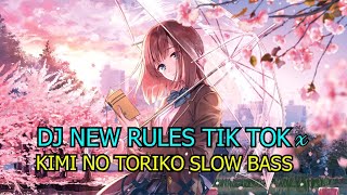 Download lagu DJ NEW RULES TIK TOK x KIMI NO TORIKO SLOW BASS mp3
