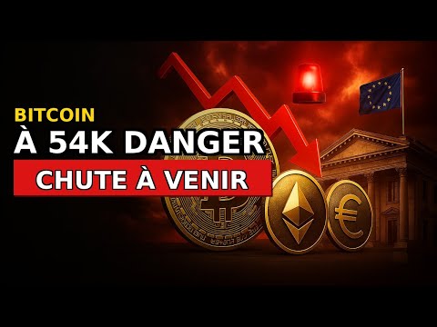 CRASH BITCOIN : 54K EN DANGER ! 🚨 L'UE valide l'euro digital, Franklin Templeton attaque le marché