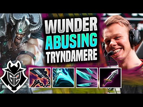 WUNDER ABUSING LOW ELO PLAYERS WITH TRYNDAMERE! - G2 Wunder Plays Tryndamere TOP vs Riven! |