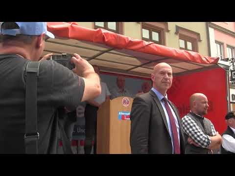 2018_06_17 Wahlkampfauftakt im KV Landshut: Die Hymnen