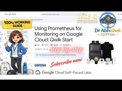 Using Prometheus for Monitoring on Google Cloud: Qwik Start | Step By Step January 2026 #GSP1024