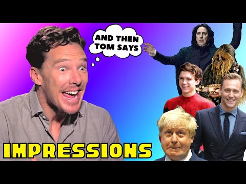 All 37 BENEDICT CUMBERBATCH's IMPRESSIONS of other CELEBRITIES (with references)