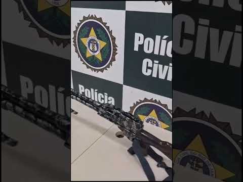 Metralhadora ponto 30 apreendida no Complexo São Carlos é capaz de disparar até 100 tiros por minuto
