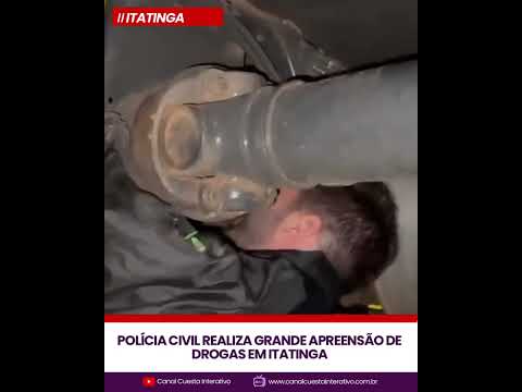 POLÍCIA CIVIL REALIZA GRANDE APREENSÃO DE DROGAS EM ITATINGA