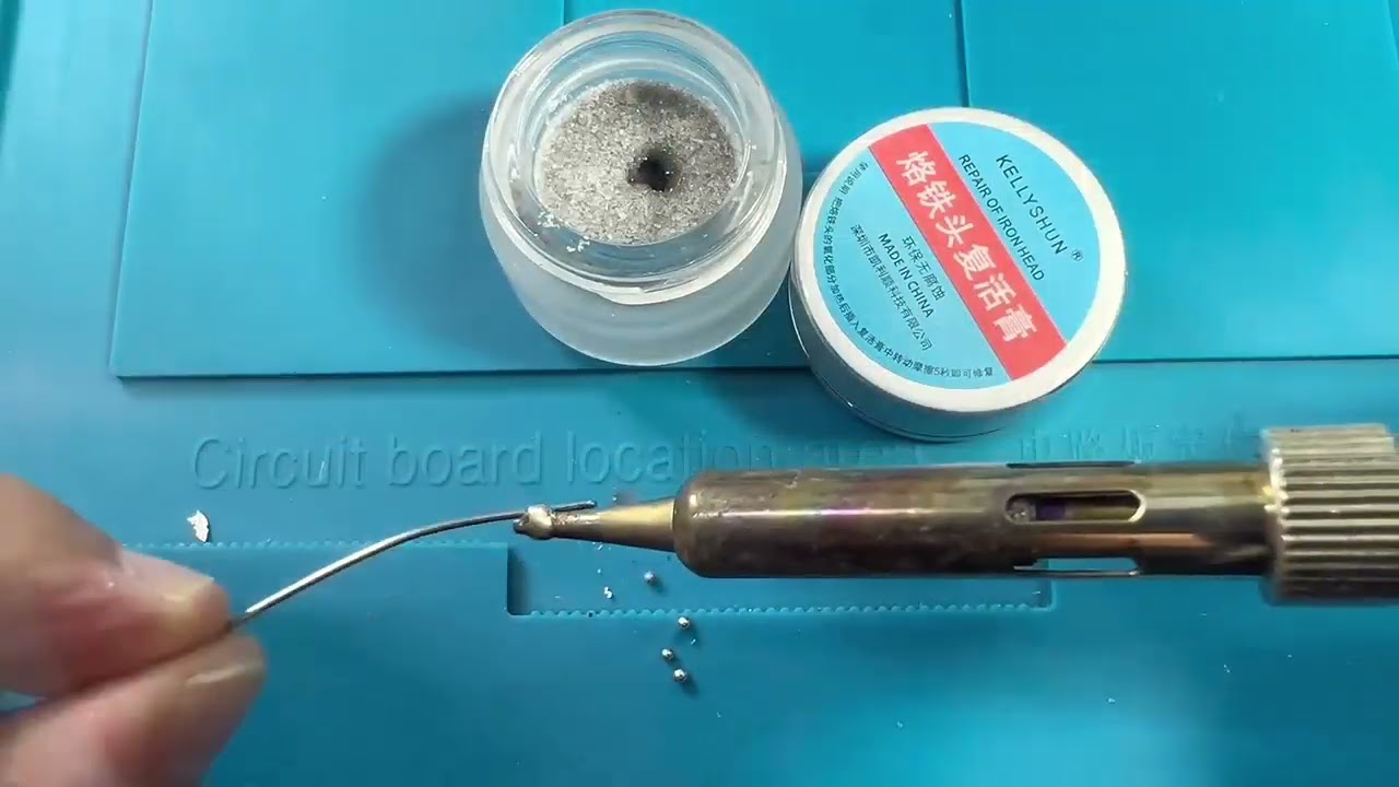 The soldering iron tip does not tin, easy and bright tinning