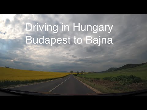 Driving in Hungary - Budapest to Bajna (4K)