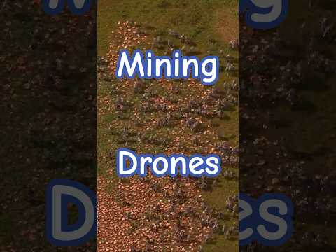 MINING DRONES !!!                                                       #factorio #factoriospaceage