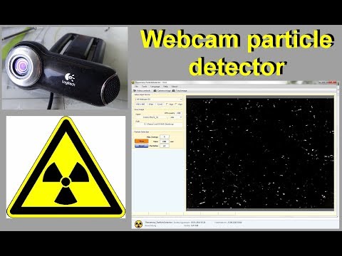 Webcam detector for radioactive radiation - Webcam Detektor für radioaktive Strahlung