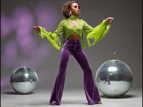 Disco Party Outfit Ideas with Neon Green and Deep Purple Drama