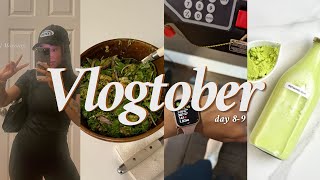VLOGTOBER DAY 8-9 🍁 Let's try this again! homemade pistachio milk, baccarat dupe & grocery haul
