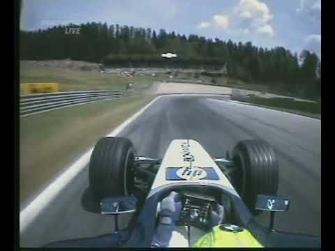 F1 Austrian GP A1 Ring 2003   Saturday Qualifying   Ralf Schumacher Onboard Lap