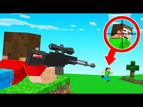 Minecraft SPEEDRUNNER But HUNTERS HAVE GUNS!