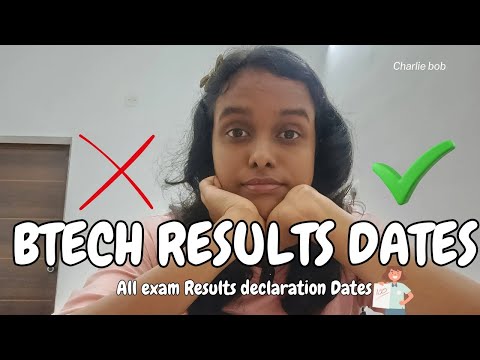 BTech Results Dates OUT! All Semester Updates❗KTU Result updates-Pass✅or Fail ❌|Charlie Bob