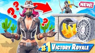 BANK HEIST Protect the LLAMA *NEW* Game mode in Fortnite Battle Royale