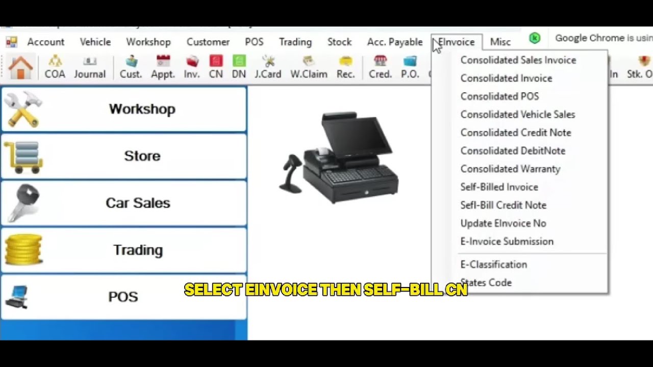 3.5 Submit E-Invoice | Self Billed Credit Note