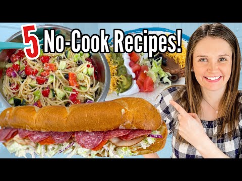 5 Tasty No-Cook Meals You’re MISSING OUT On This Summer | Chill, EASY Recipes | Julia Pacheco