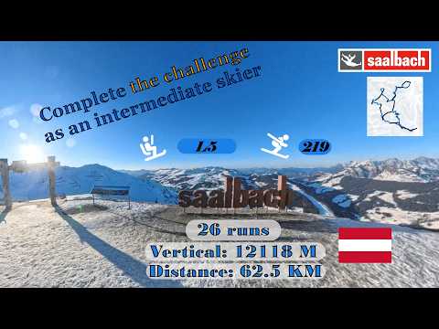 Saalbach-Hinterglemm, 🇦🇹 | Skicircus Circuits challenge | Part 7 | Piste 219 | January 2026