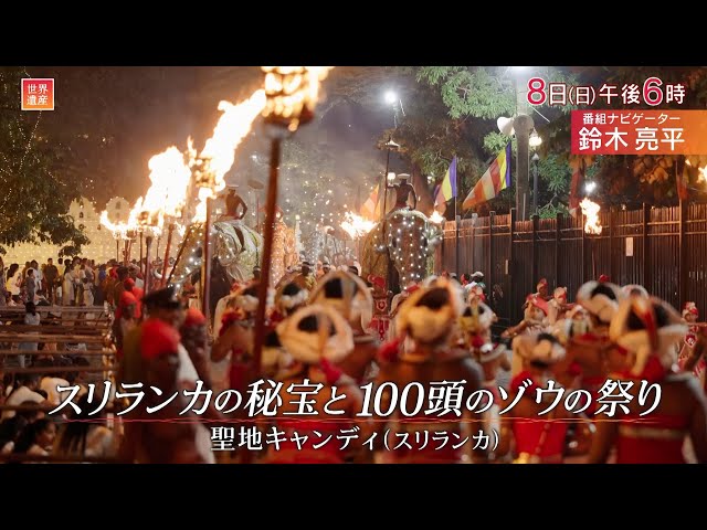 世界遺産「スリランカの秘宝と100頭のゾウの祭り」🈖🈑