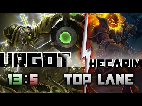 5.5 Wingsofdeath as Urgot vs Hecarim in the Top Lane!