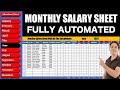 Salary Sheet In Excel D A HRA PF ESI GROSS SALARY MS Excel