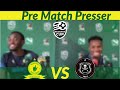 Nedbank Cup Final player’s presser | Mamelodi Sundowns vs Orlando Pirates | Themba Zwane & Shalulile