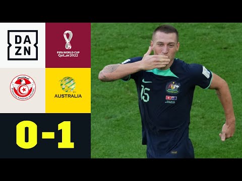 Australien bewahrt Chancen - Tunesien vor WM-Aus: Tunesien - Australien 0:1 | WM 2022 | DAZN