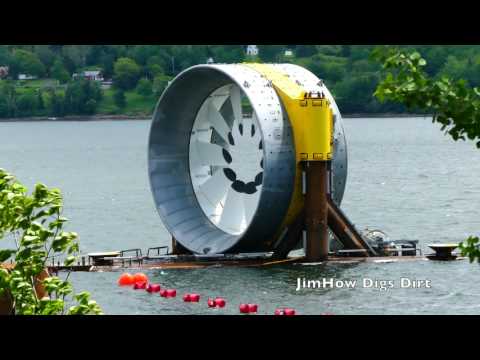 Launching a GIANT TURBINE~Bay of Fundy Tidal Power