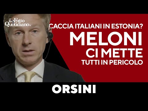 Orsini: "Italian F-35s in the skies over Estonia? Meloni is endangering Italians."