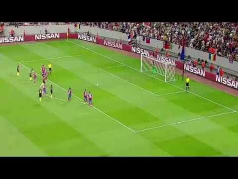 Sergio Aguero Second Missing Penalty VS Steaua 16 8 2016