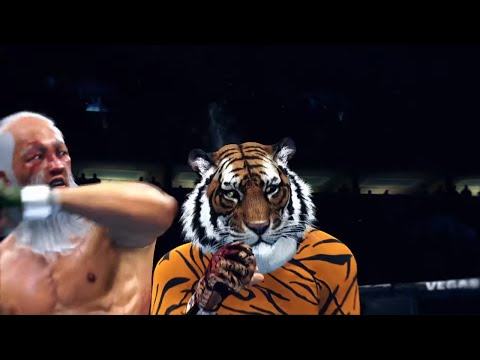 Old Bruce Lee vs. Tiger - EA Sports UFC 4