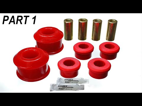 RSX ENERGY SUSPENSION LOWER CONTROL ARM BUSHINGS INSTALL + LOWER BALL JOINTS | PART 1 of 2