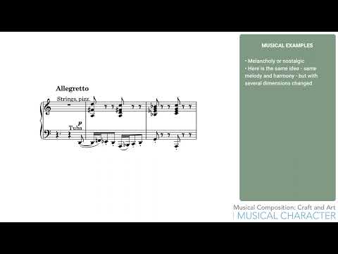 Musical Composition, Craft and Art #22 - Musical Character