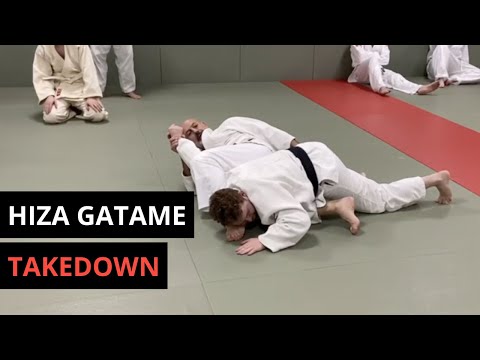 Hiza Gatame Takedown for Judo/BJJ — judo technique demonstration