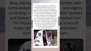 Analysts Compare Shedeur Sanders to Tim Tebow Amid Media Frenzy 🏈🔥
